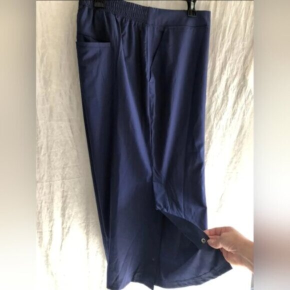 Wide Leg Nautical Athletic Pants Cropped Active Zone Size 3X - Picture 5 of 8